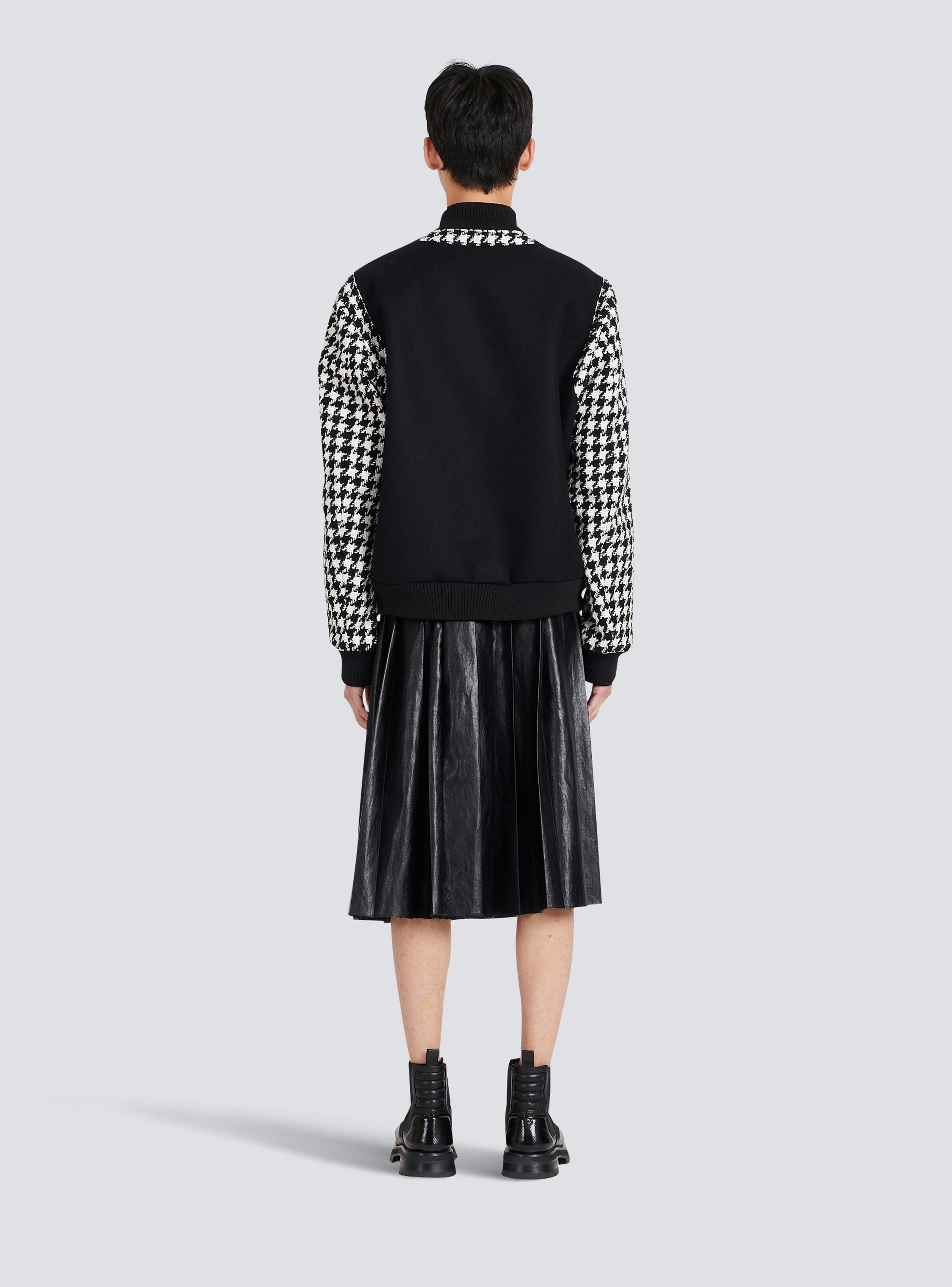 Unisex - Bomber jacket with houndstooth pattern - 5