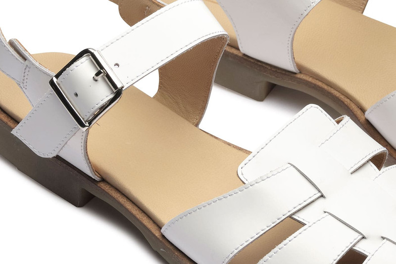 Bilbao White Silk - Rubber Sole 6