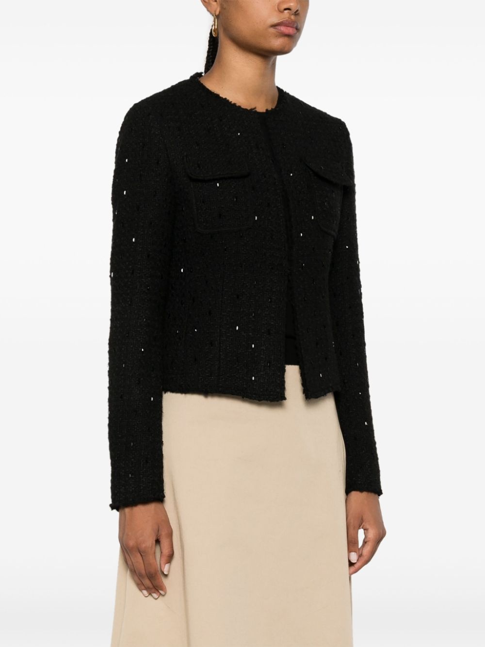 crystal-embellished jacket - 3