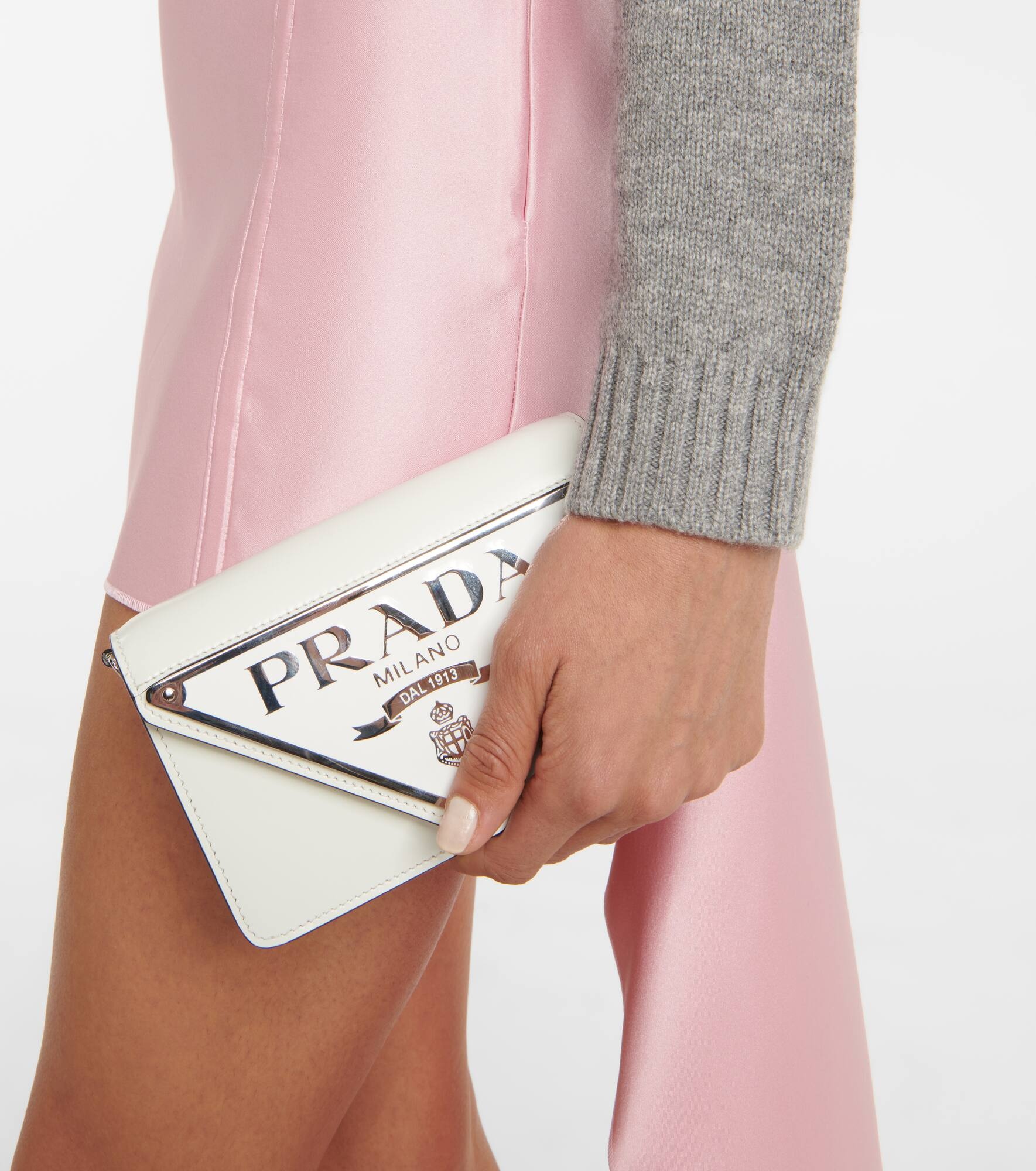 Triangle Mini leather crossbody bag - 2