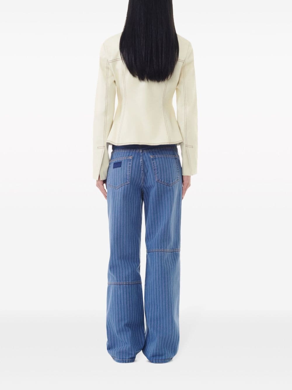 mid-rise wide-leg jeans - 4