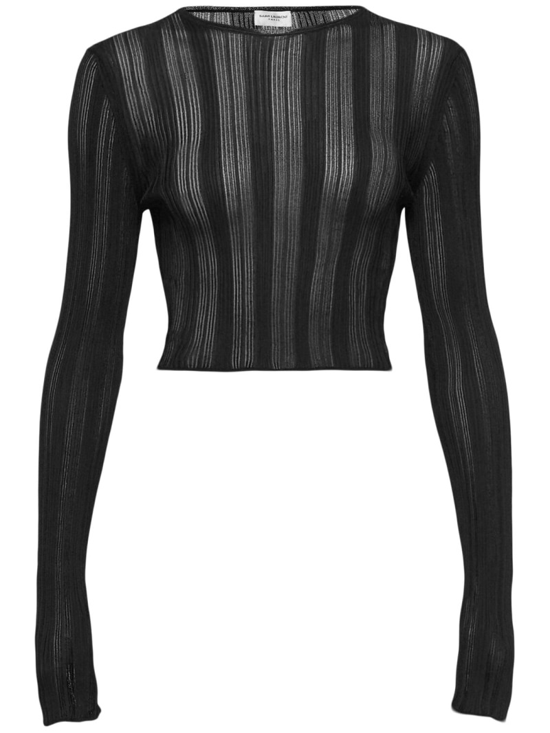 Extra fine viscose long sleeve top - 1