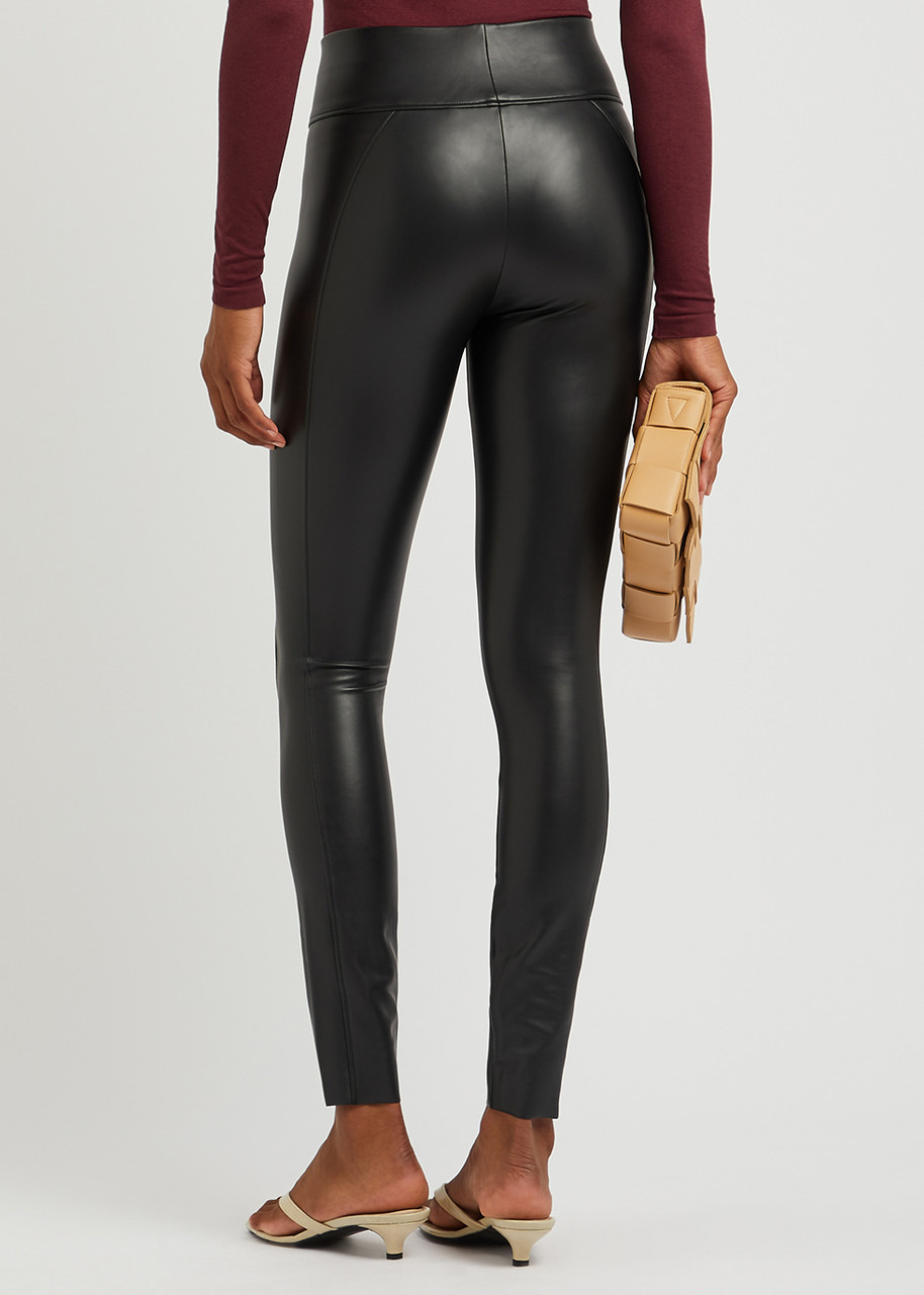 Edie black vegan leather leggings - 3