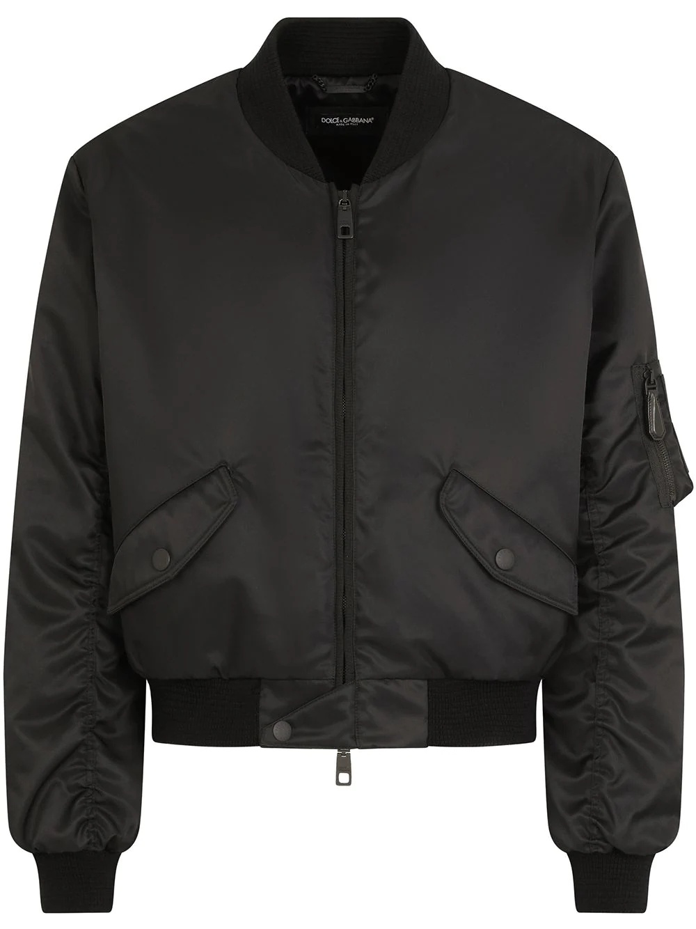 zip-front bomber jacket - 1