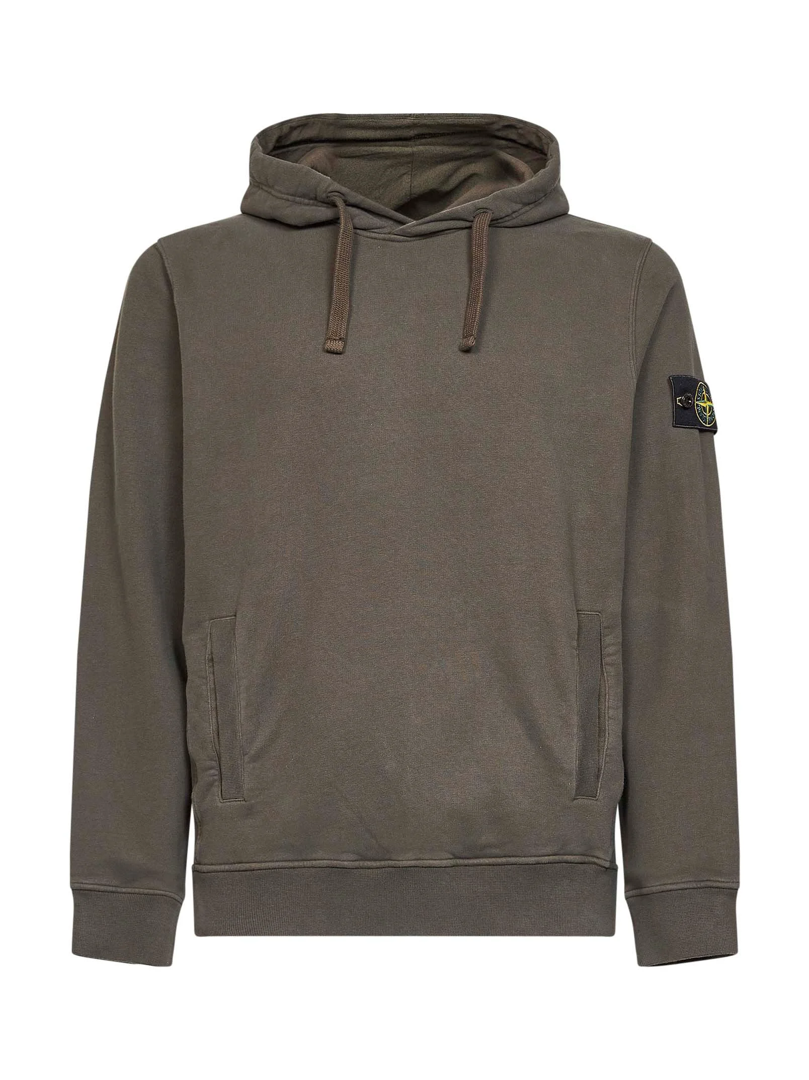 Coal grey stretch organic cotton hoodie - 1
