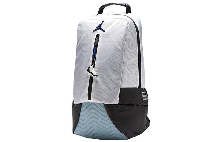 Air Jordan AJ11 Laptop Bag Schoolbag Backpack Basketball Zipper White 9A1971-637 - 2