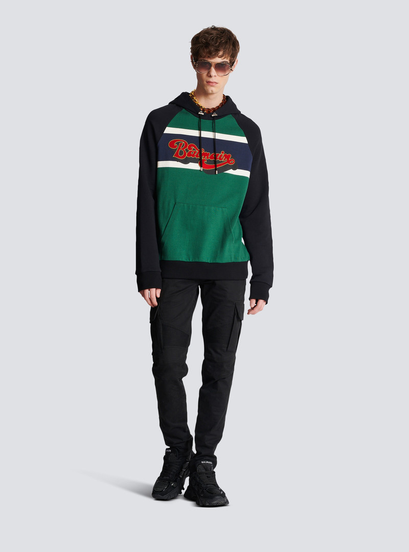 Balmain Balmain retro '70s hooded sweatshirt outlook