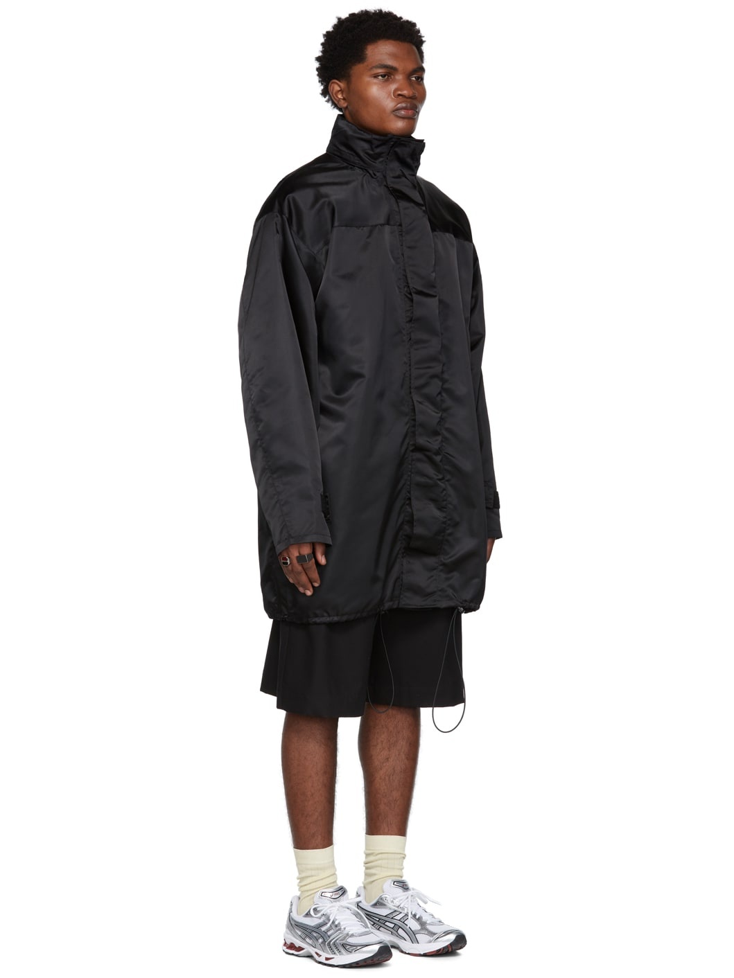 SSENSE Exclusive Black Military Parka Coat - 4