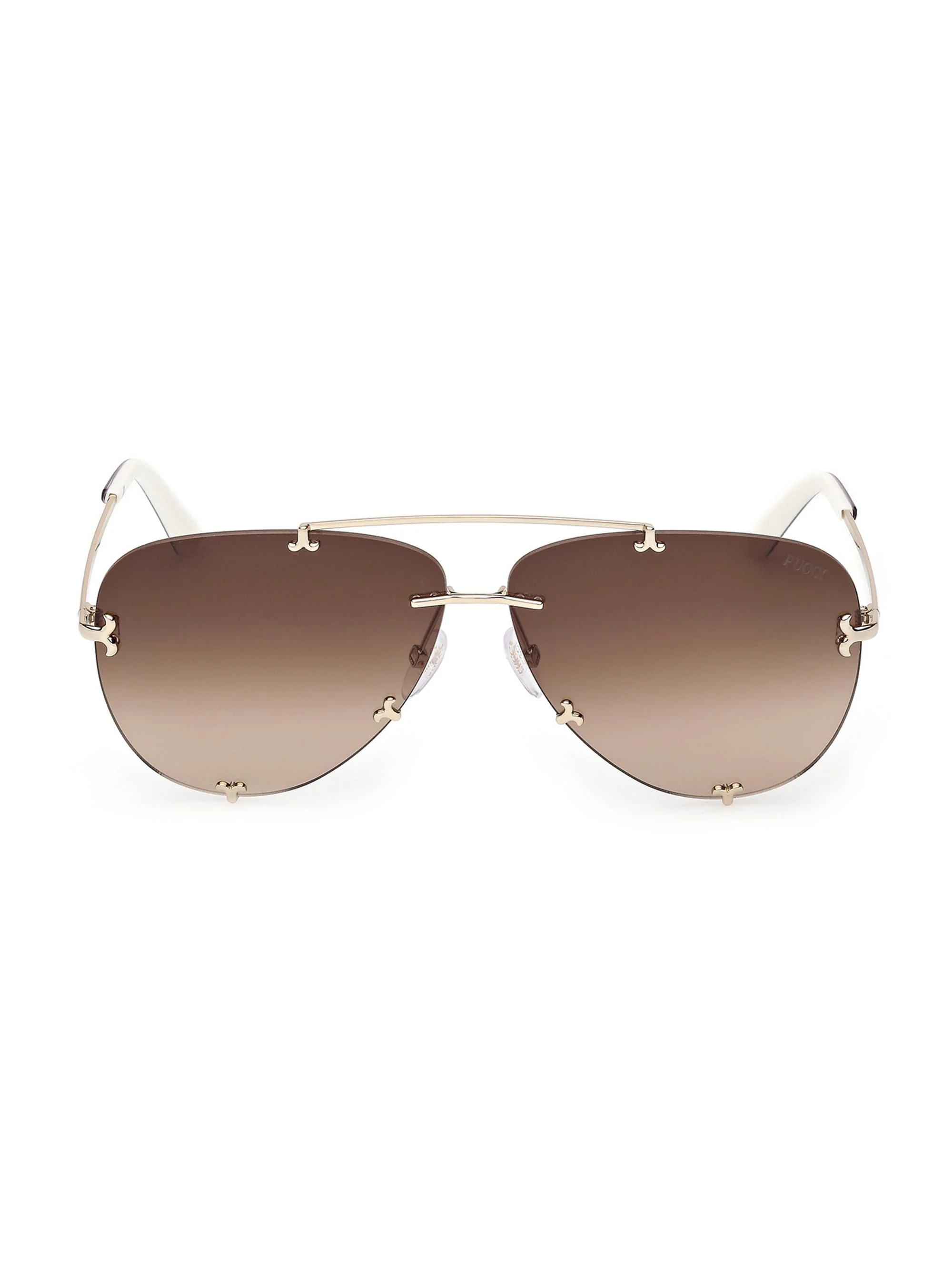 Women's 61MM Pilot Sunglasses - Brown Gold - 1