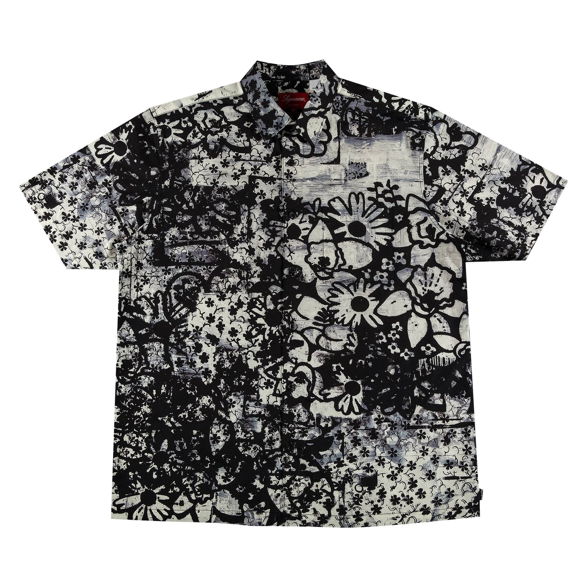 Supreme x Christopher Wool Short-Sleeve Shirt 'Black' - 1