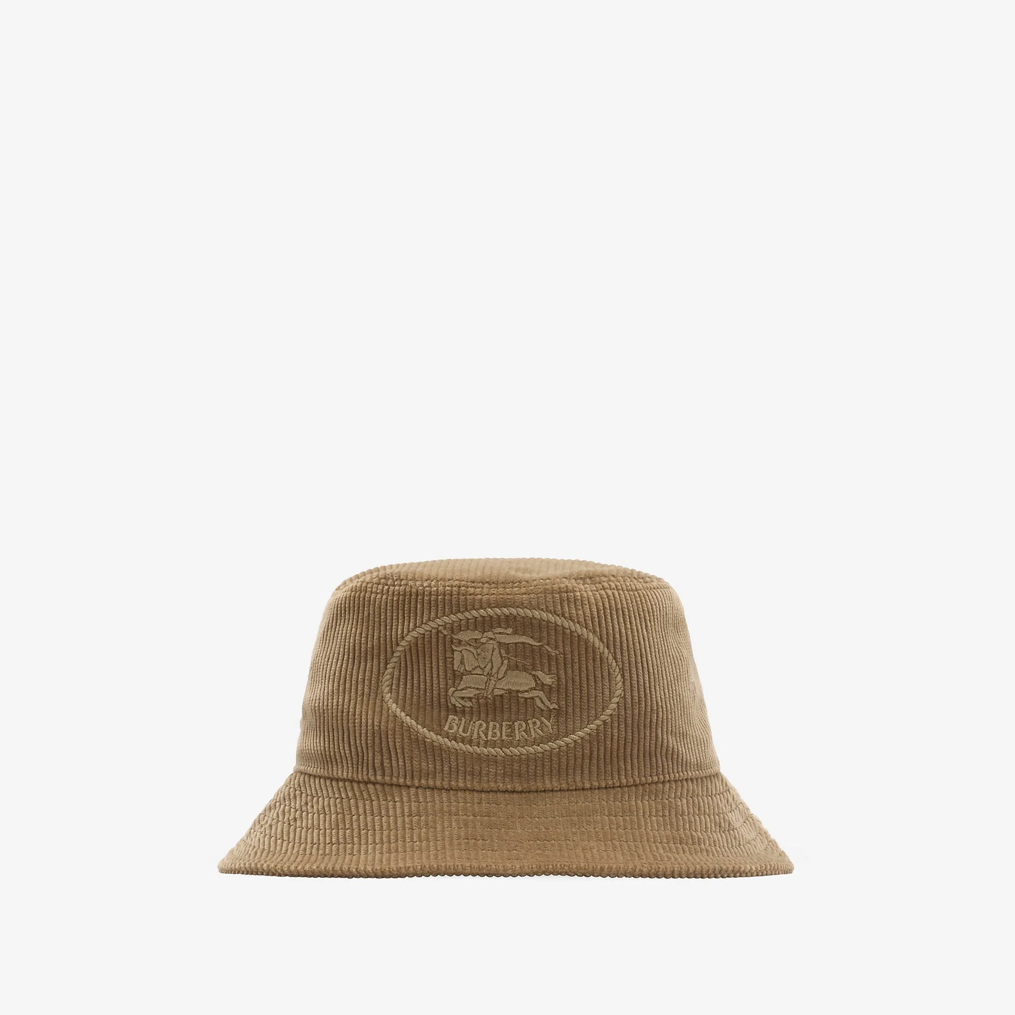 Knight Stamp Corduroy Bucket Hat - 1