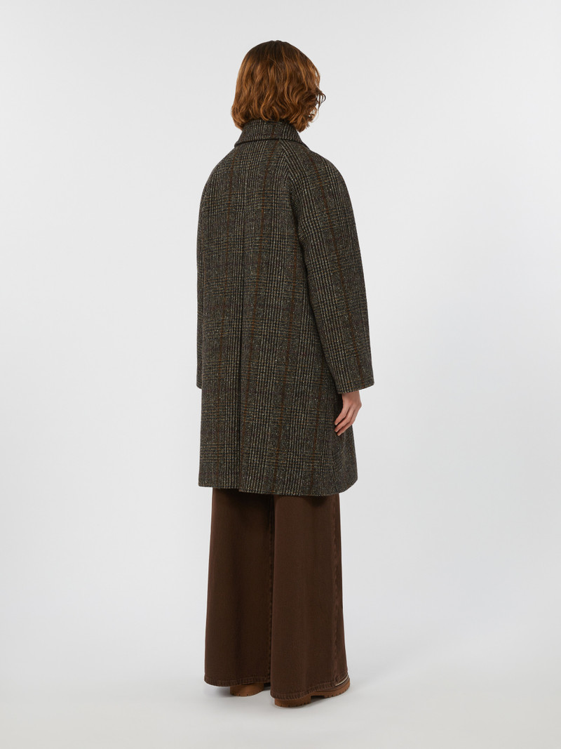 PITONE Prince of Wales wool midi coat 4