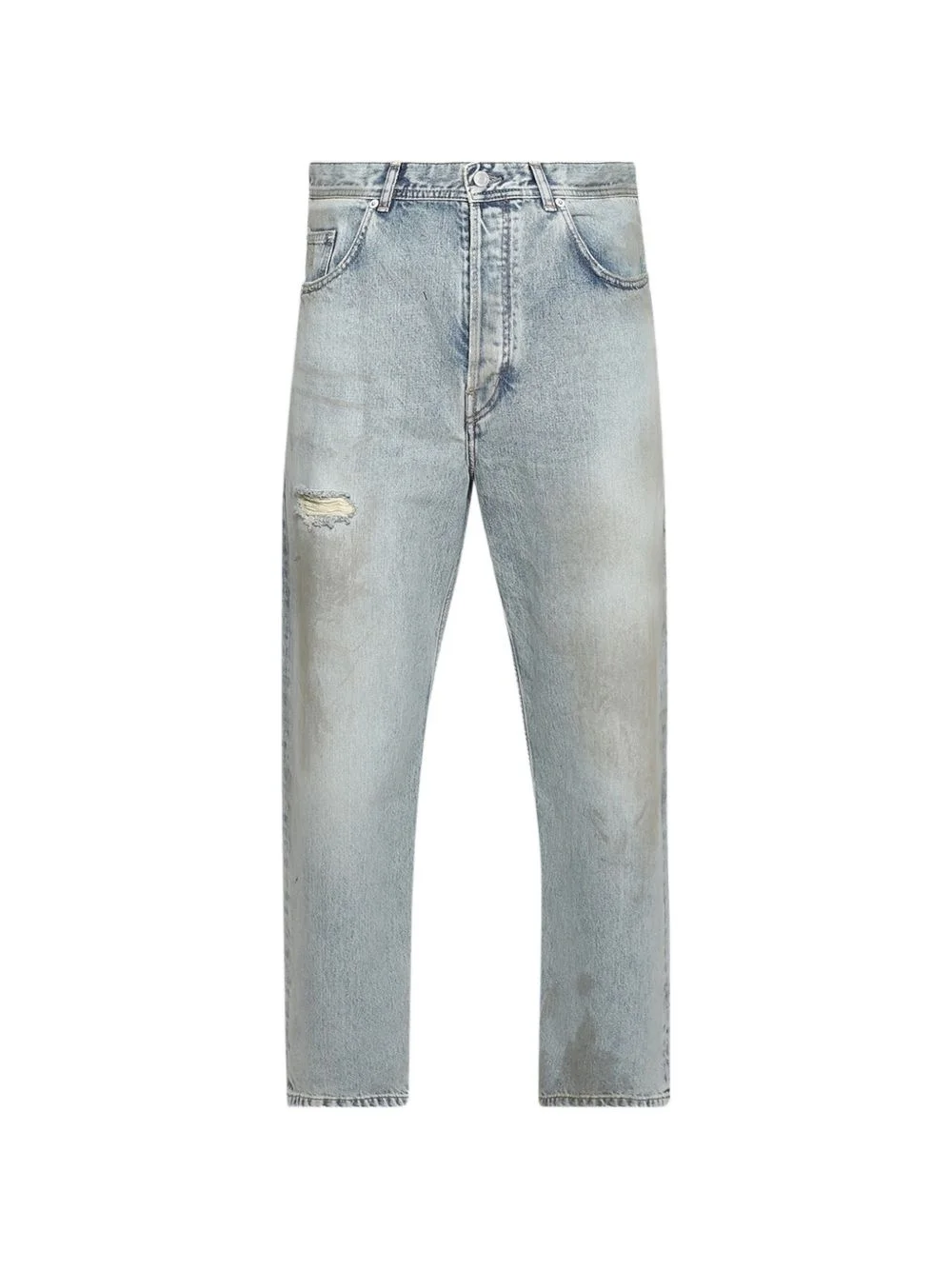distressed baggy jeans - 1