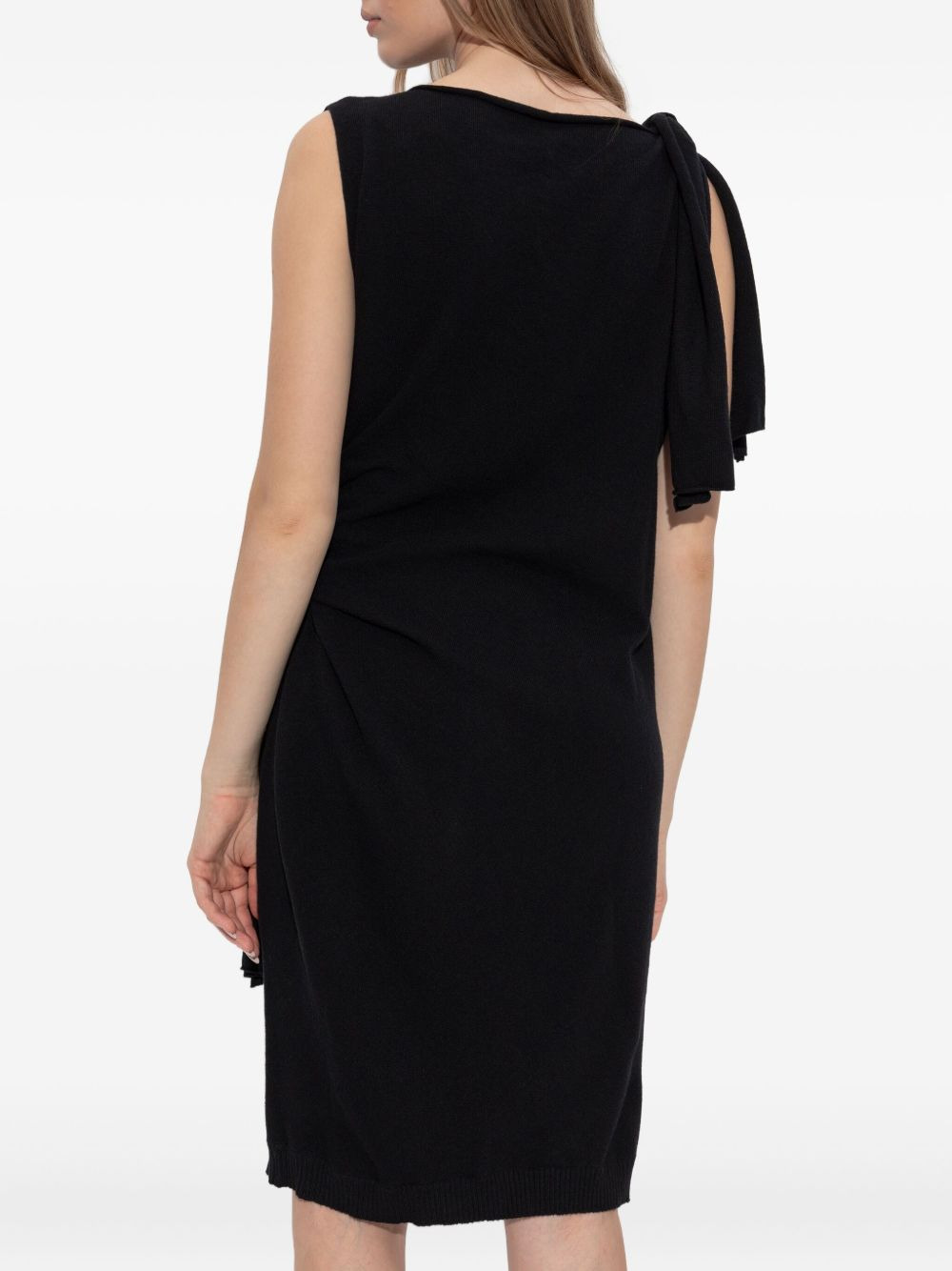 sleeveless knitted mini dress - 4