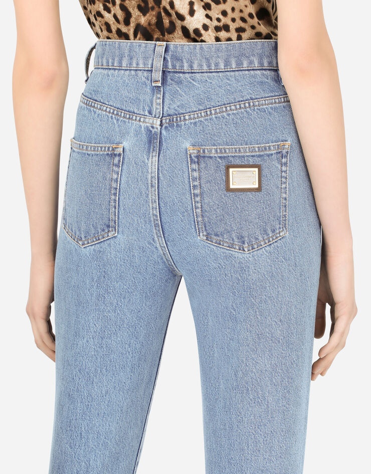 Light blue denim jeans - 5