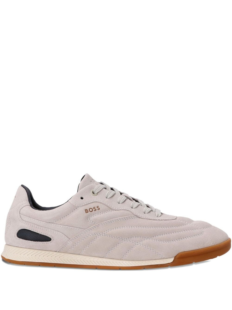 suede-panelled sneakers 1