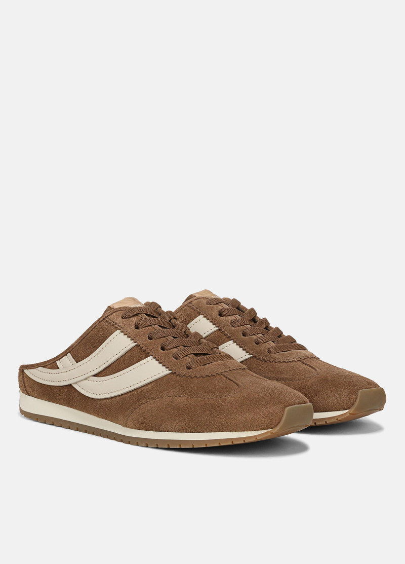 Oasis Suede & Leather Runner Mule 2