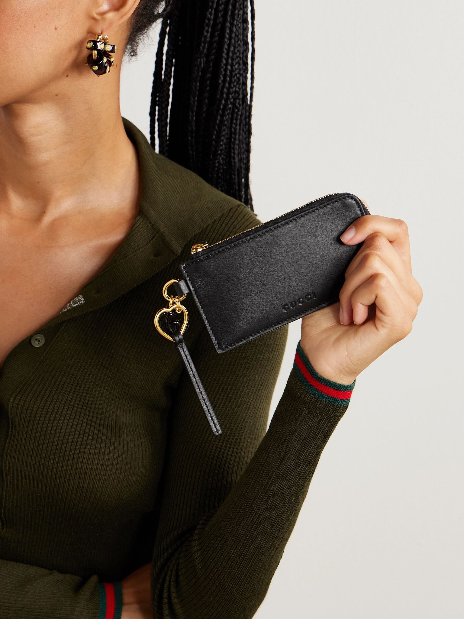 Leather cardholder Black - 2