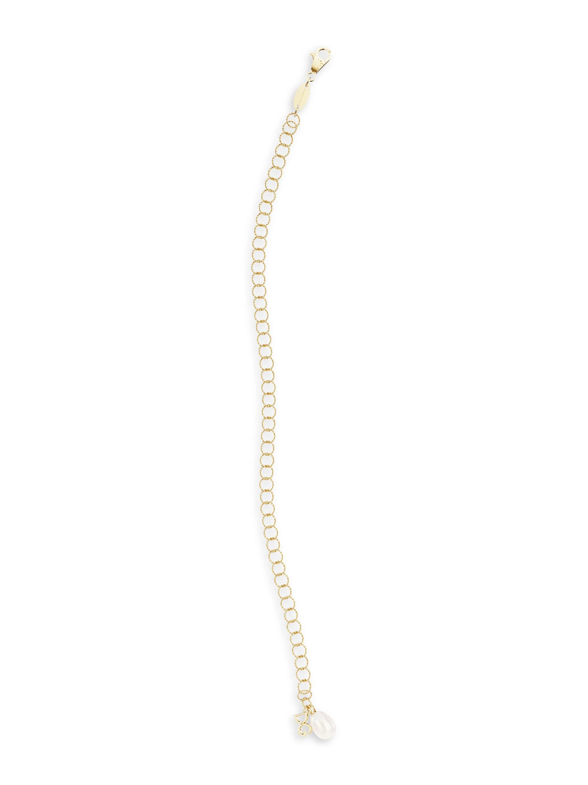 Women's 18K Gold & Pearl Cable Chain Bracelet/8.3" - Yellow Gold - 1