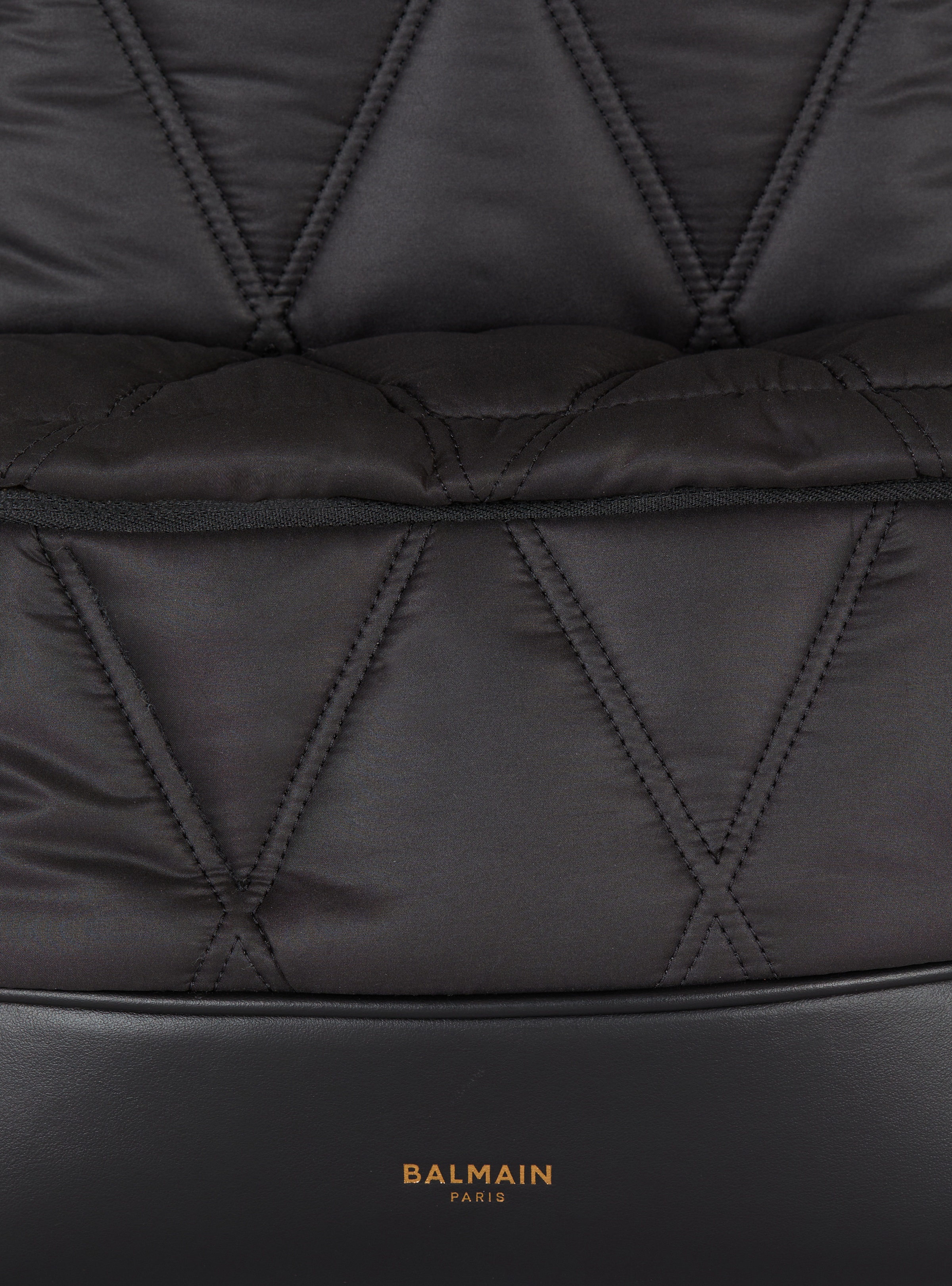 Quilted nylon backpack with diamond motif - 7