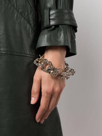 sacai two-tone chain-link bracelet outlook