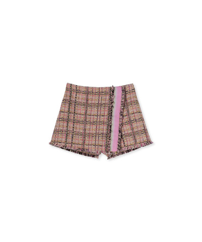 MSGM Tweed skort with wrap design outlook