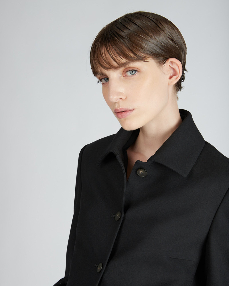 Regular fit jacket in two way stretch wool 4