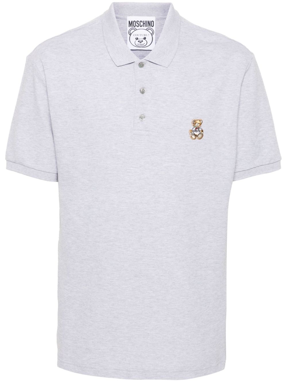 Teddy Bear-patch polo shirt - 1