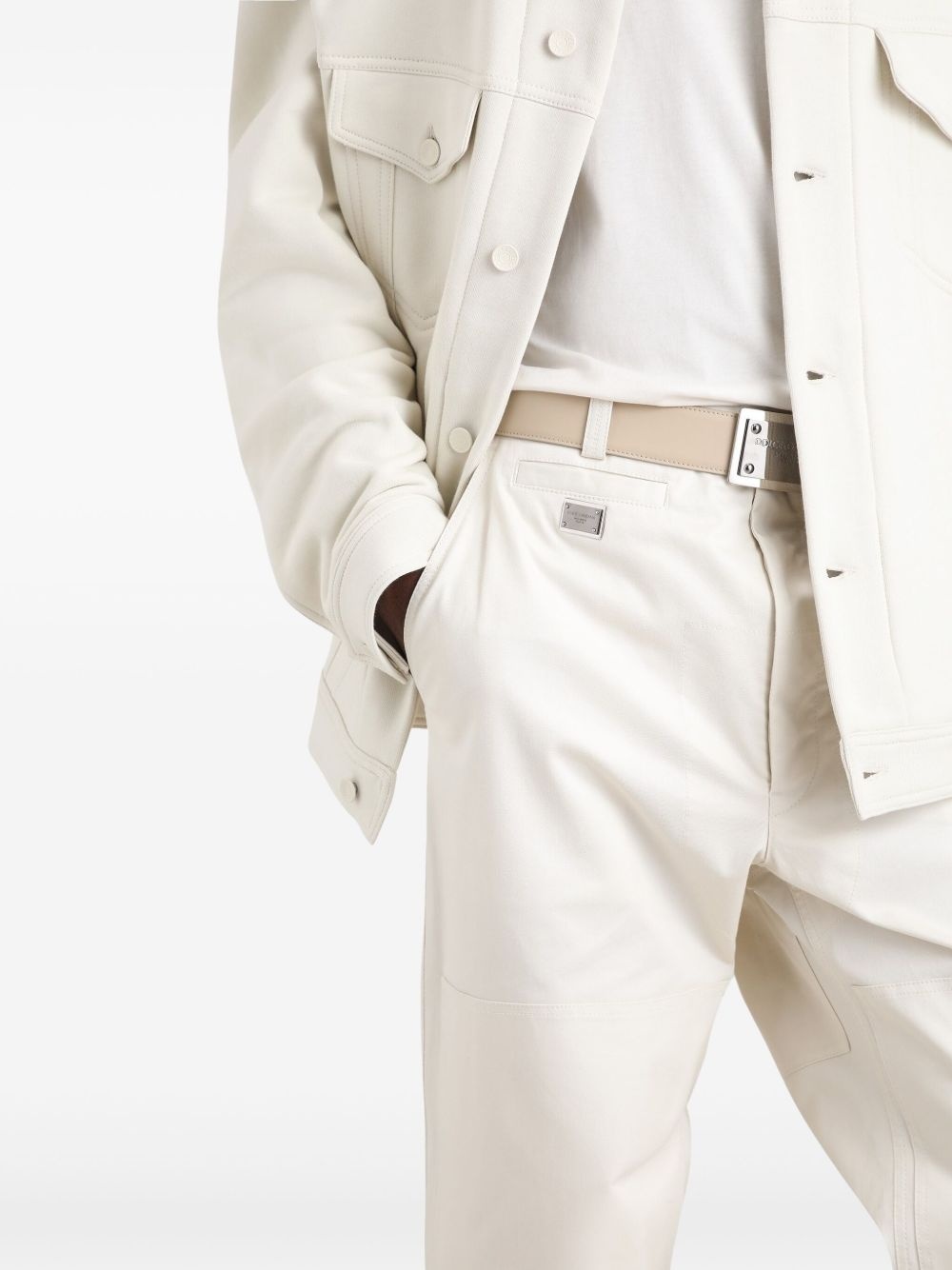 logo-plaque trousers - 4