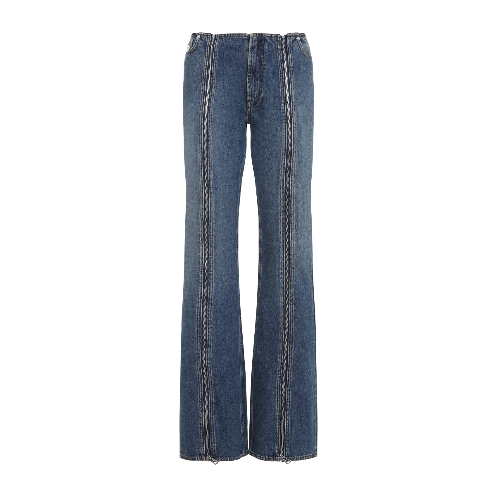 Denim Front Zipped Trouser Women - 1