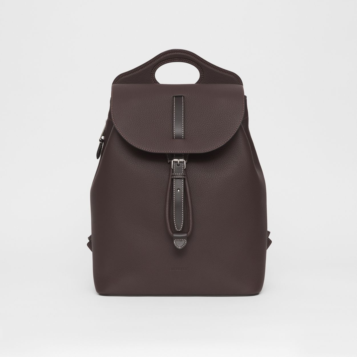 Grainy Leather Pocket Backpack - 1