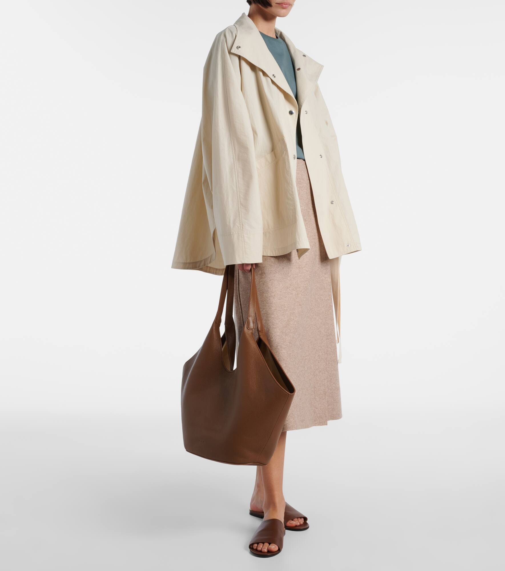 Phantom leather tote bag - 5
