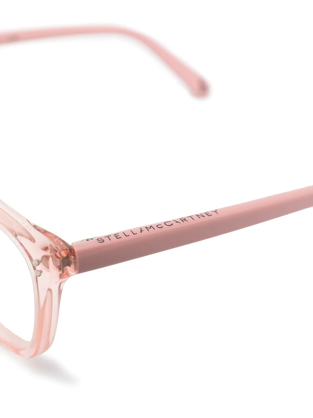 transparent rectangle frame glasses - 3