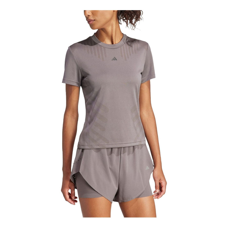 (WMNS) adidas HIIT Airchill Training T-shirt 'Brown' IT7431 1