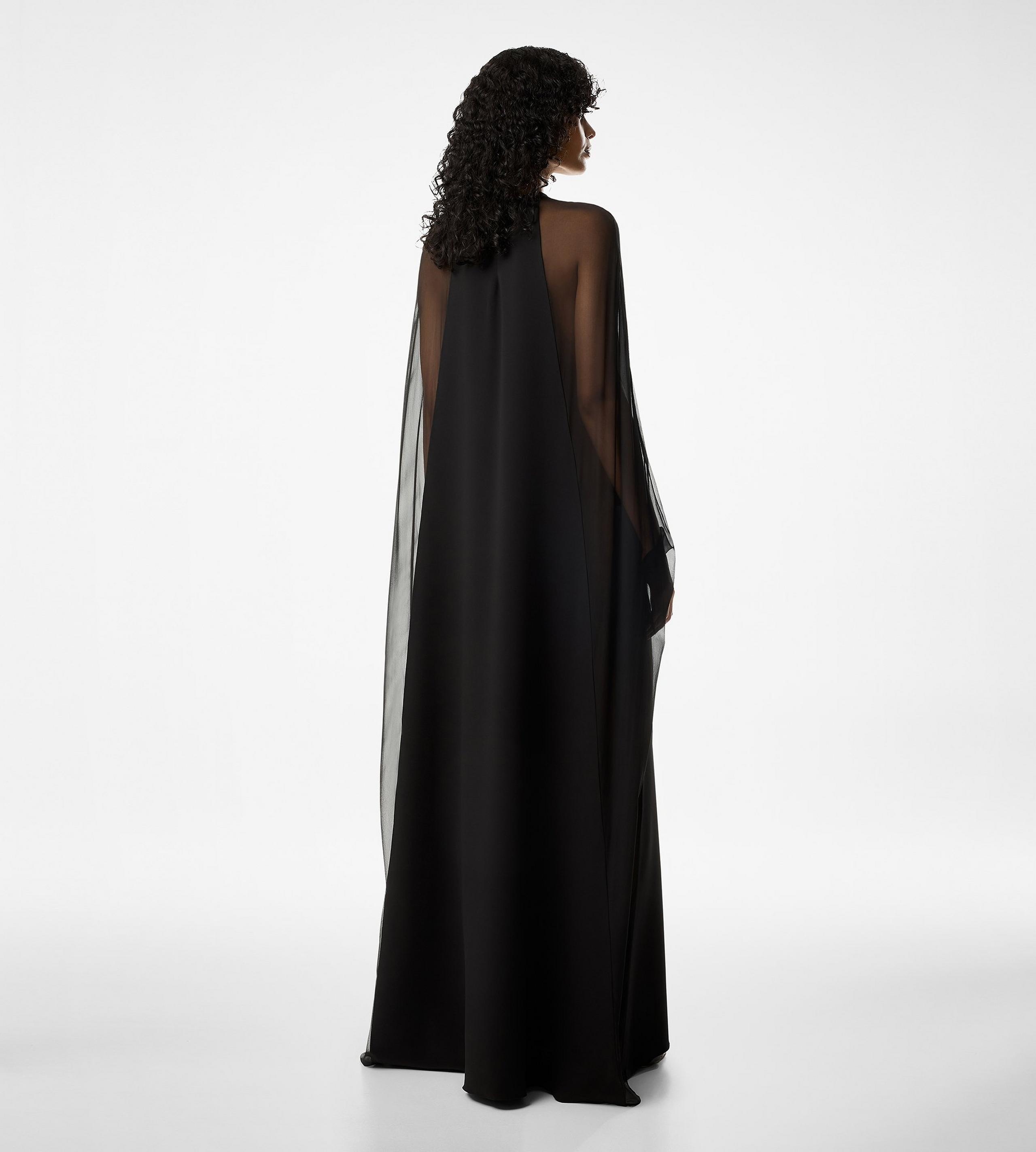 SILK CREPE CHIFFON KAFTAN - 3