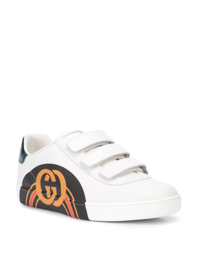 GUCCI logo print sneakers outlook