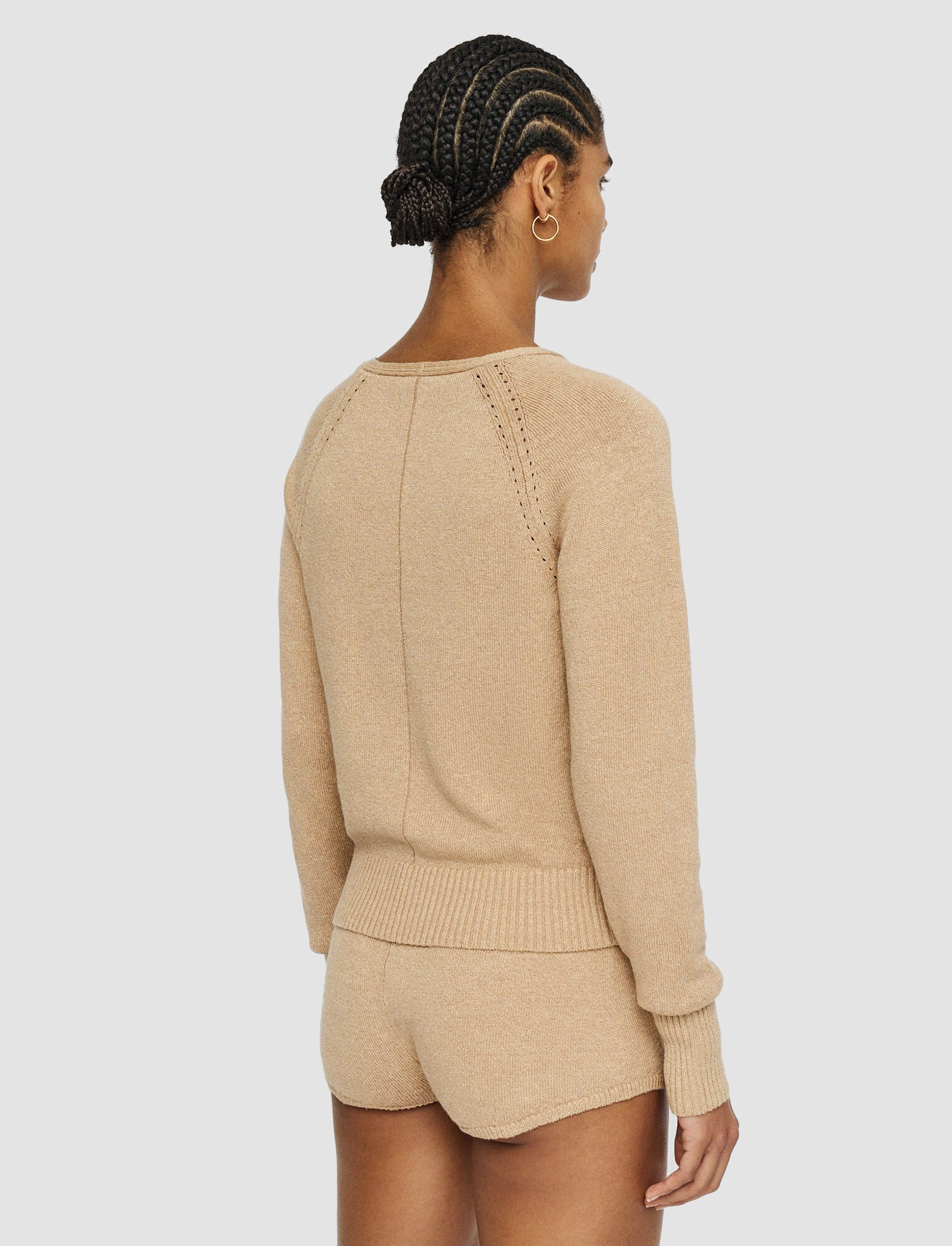 Linen Blend Knitted Cardigan - 4