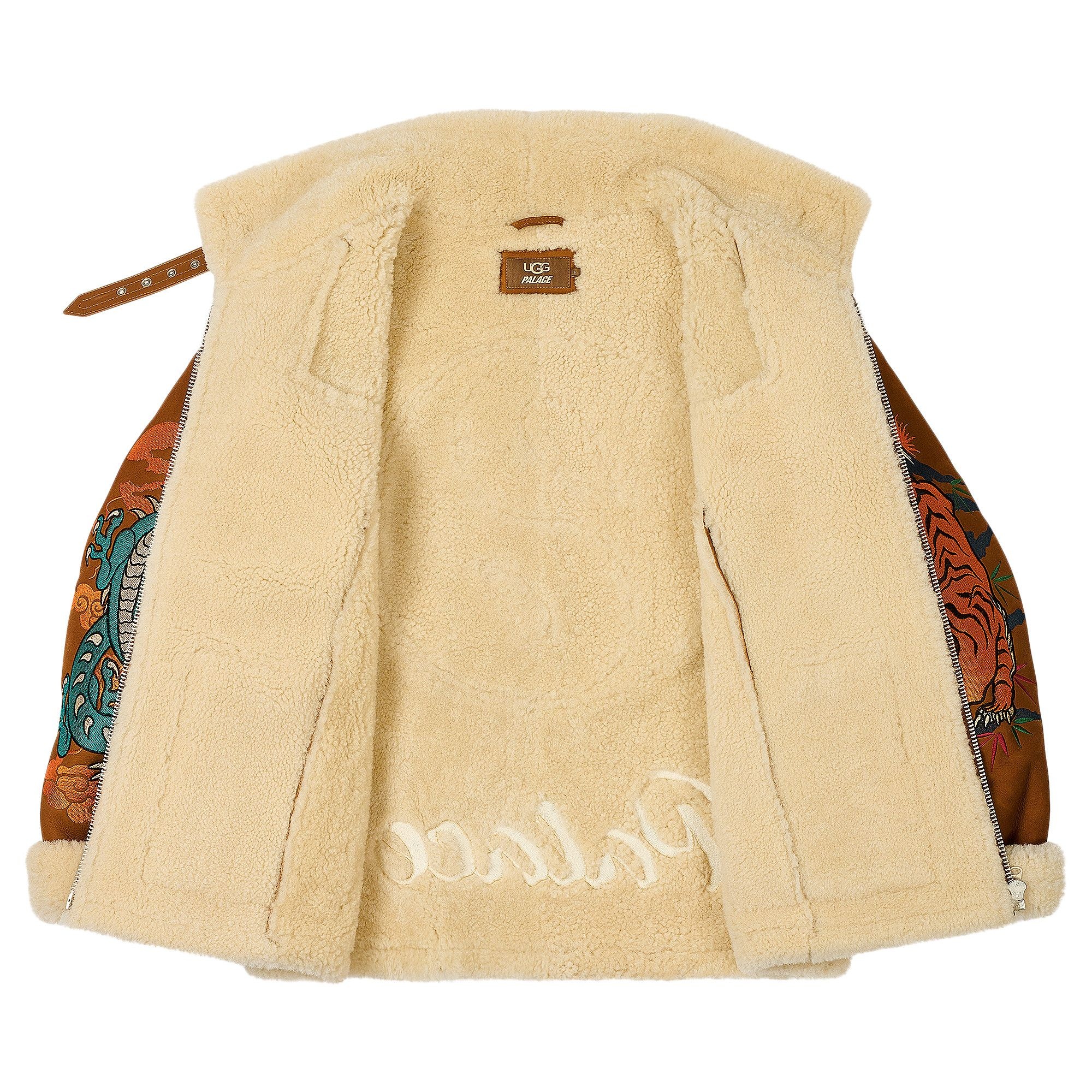 Palace x Ugg Shearling Jacket 'Chestnut' - 2