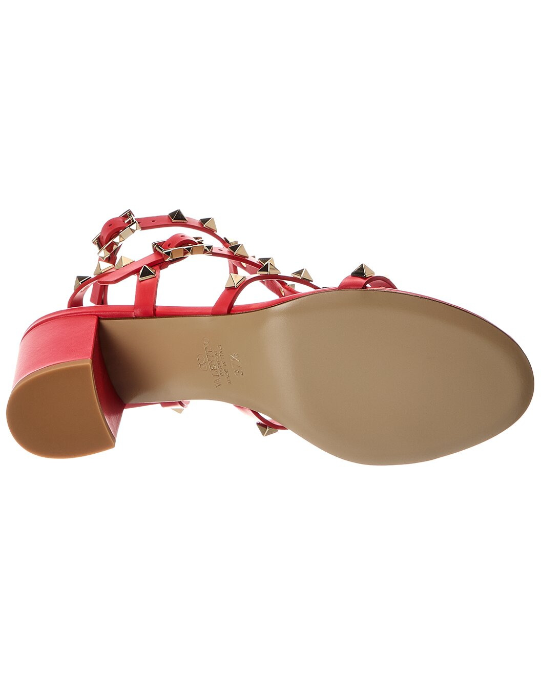 Valentino Rockstud Caged 60 Leather Ankle Strap Sandal - 4