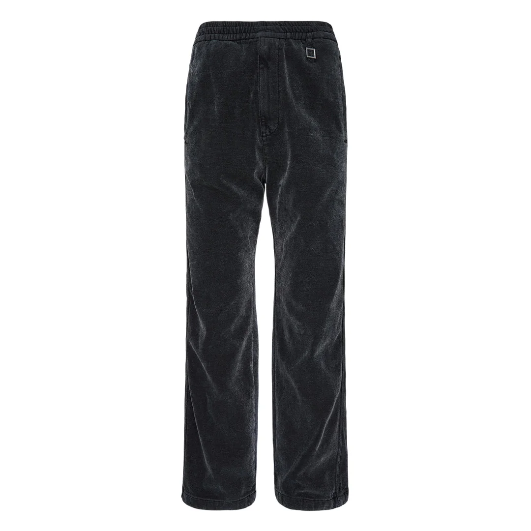 Elastic Waist Corduroy Pants - 1