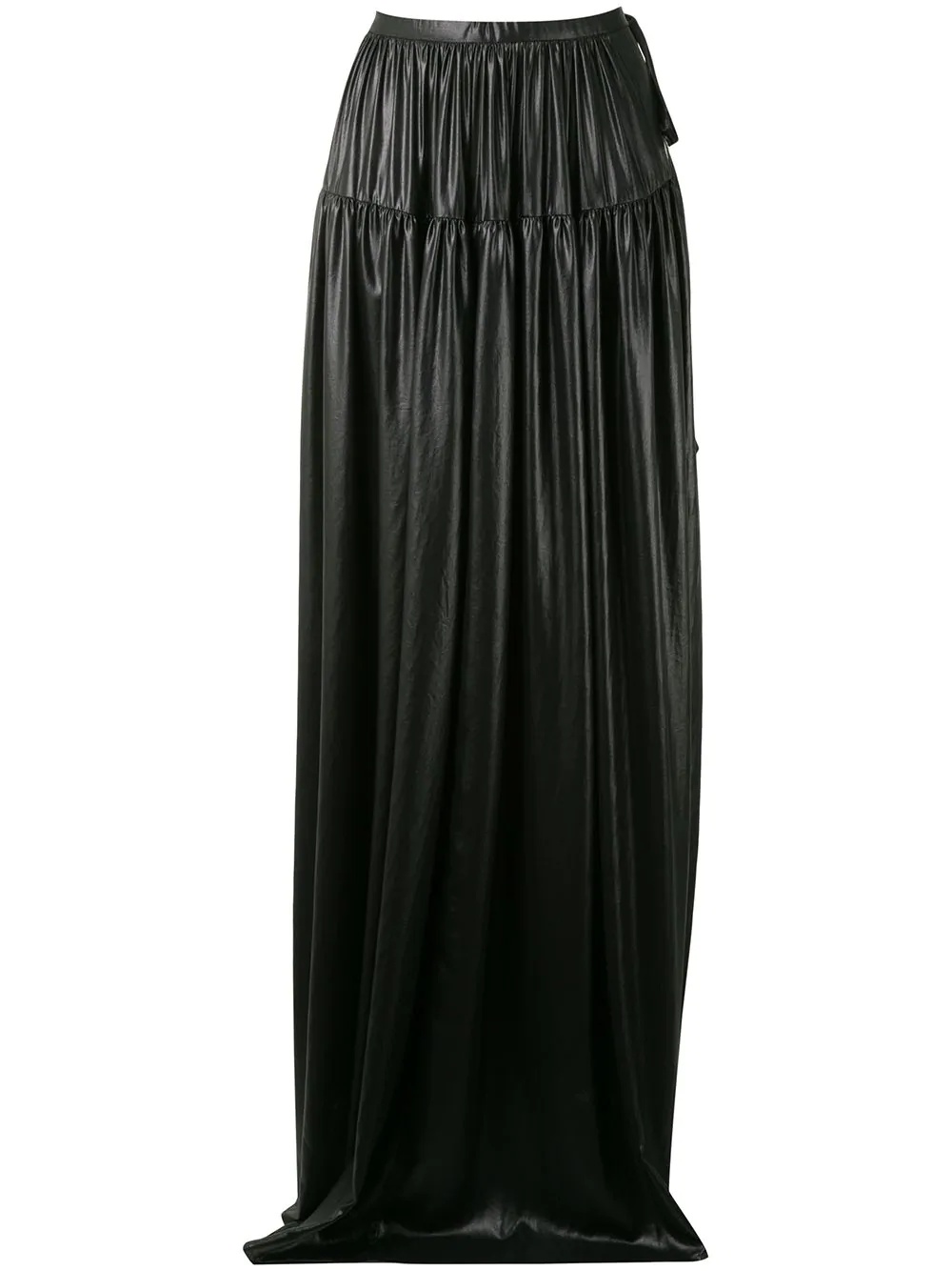 gathered maxi skirt - 1