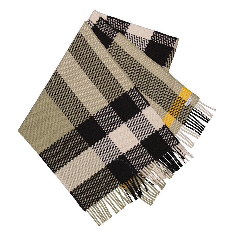 Burberry Hunter Check-Pattern Wool Scarf - 5