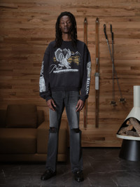Rhude RHUDE PENNANT FLAG CREWNECK | REVERSIBLE