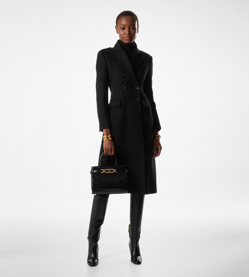 TOM FORD BRUSHED COMPACT CASHMERE DOUBLE BREASTED MILITARY COAT outlook