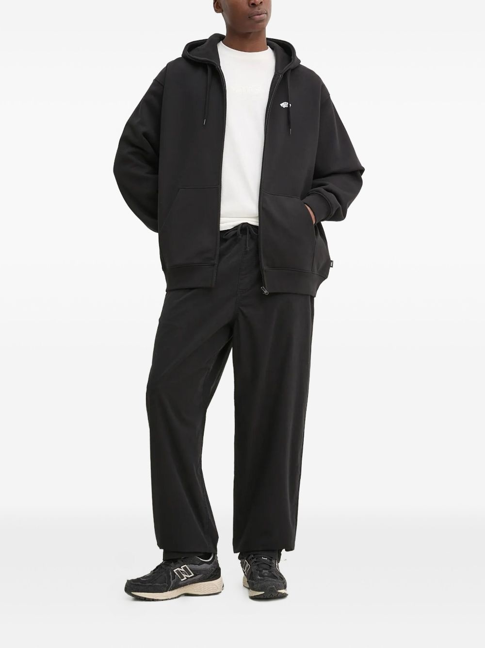 logo-print zip-up hoodie - 2