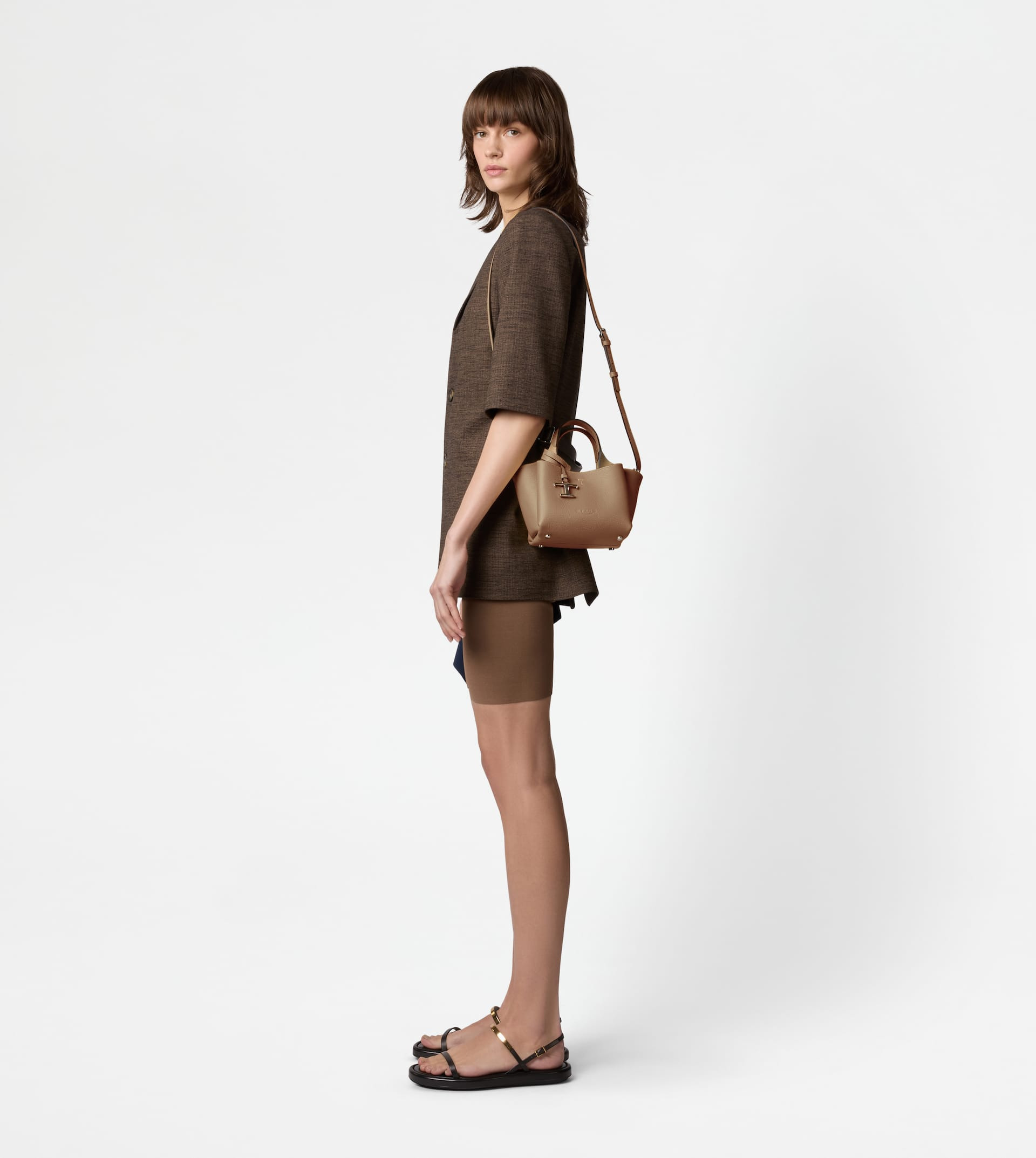 BAG IN LEATHER MICRO - BROWN - 7