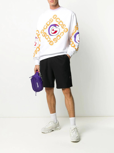 GCDS logo print sweatshirt outlook