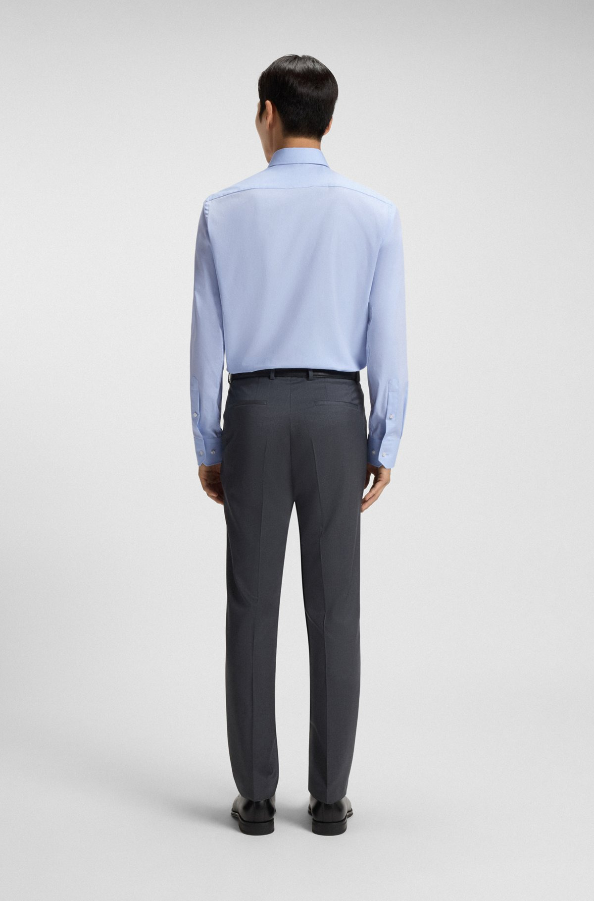 REGULAR-FIT SHIRT IN STRETCH-COTTON TWILL - 5