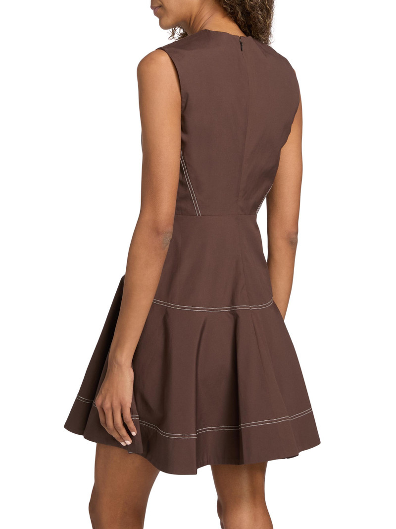 Women's Karrigan Cotton Minidress - Dark Mocha 5
