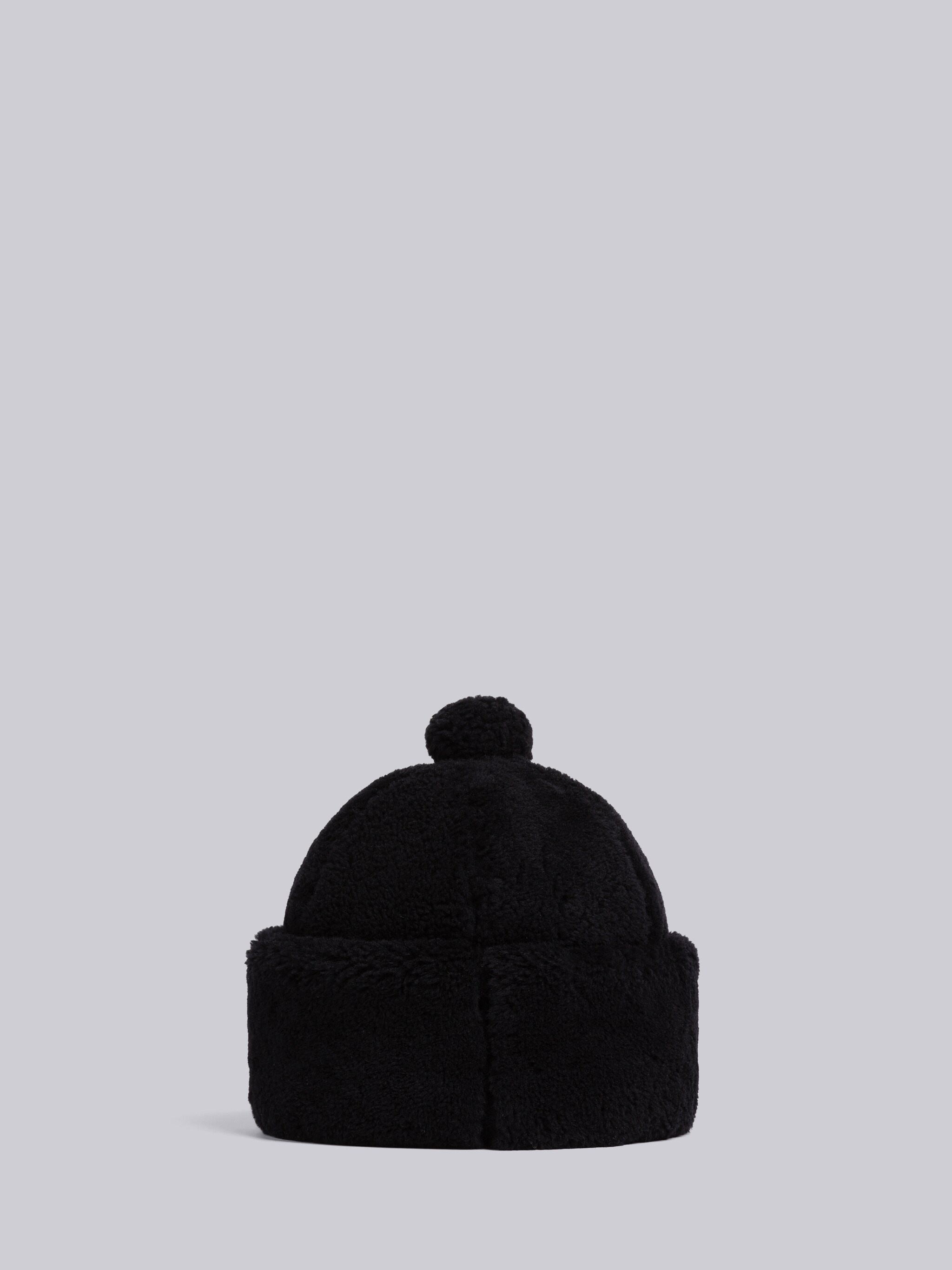 Shearling Oversized Pom Beanie - 4